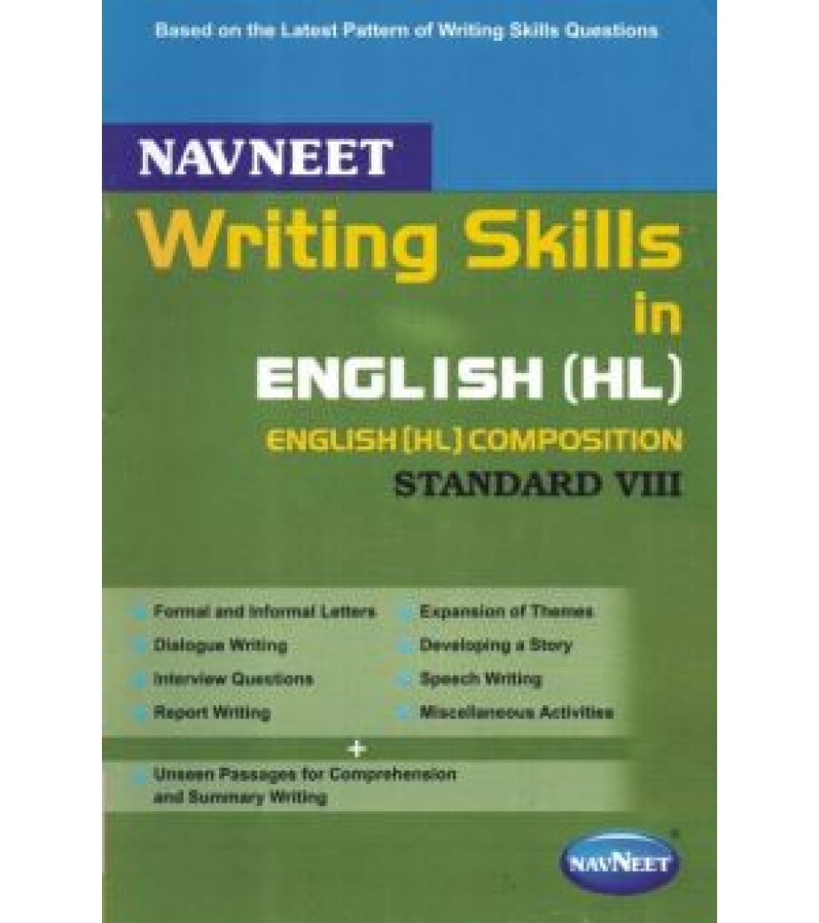 Navneet Writing Skills in English HL Composition Std 8 English