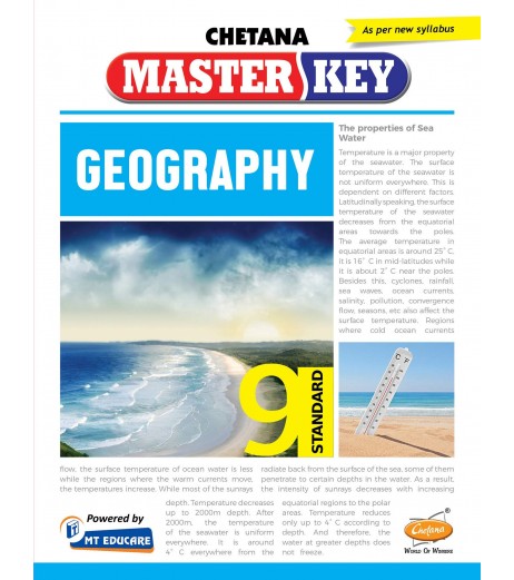 Chetna Master key Geography Std 9 Maharashtra State Board MH State Board Class 9 - SchoolChamp.net