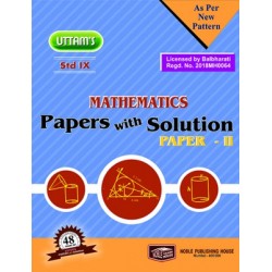 Uttams Paper with Solution Std 9 Mathematics Part 2