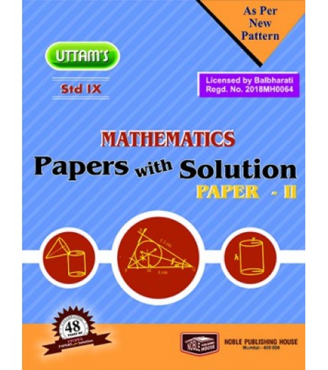 Uttams Paper with Solution Std 9 Mathematics Part 2 MH State Board Class 9 - SchoolChamp.net