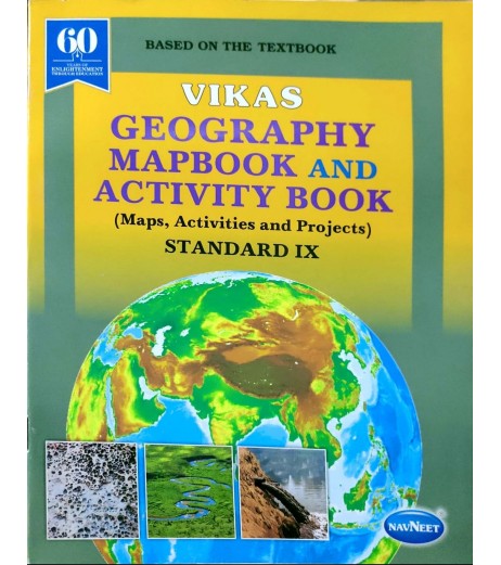 Vikas Geography Mapbook and Activity Book Std 9