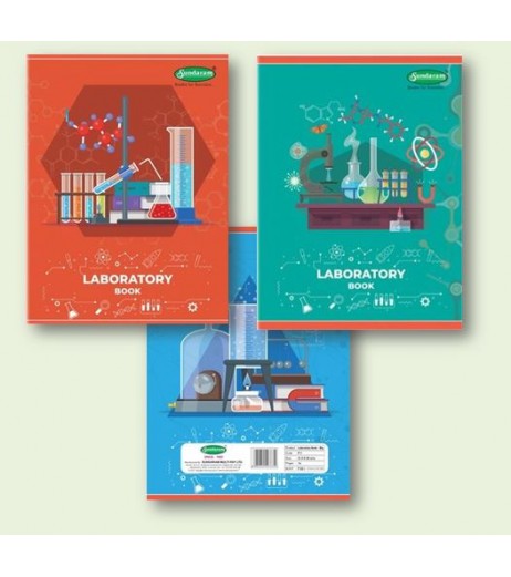 Laboratory Book Big  75 pages A4  (21.5 X 28 Cms) Pack of 3 Graph Book - SchoolChamp.net