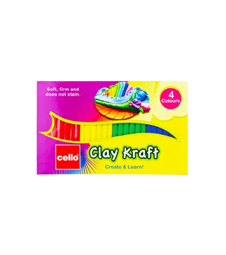 Clay Kraft 4 Colours Strips - 30 g Clay & Dough - SchoolChamp.net