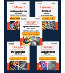 All In One Set of 5 Books English, Social Science, Science, Mathematics For Class 9