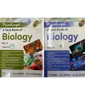 Pradeep Textbook Of  Biology for Class 11  Vol 1 and 2 |Latest edition 