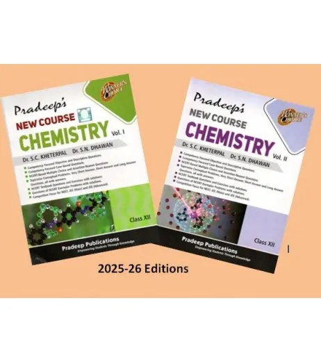 Pradeep New Course Chemistry for Class 12 Vol 1 and 2 By SC Kheterpal |2025-26 edition 