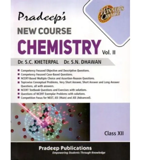 Pradeep New Course Chemistry for Class 12 Vol 1 and 2 By SC Kheterpal |2025-26 edition 
