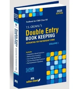 T S Grewals Double Entry Book Keeping  Vol 1 for CBSE Class 12 | Latest Edition 