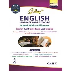 Golden English Language and Literature: (With Sample Papers) A book with a Difference for Class - 10