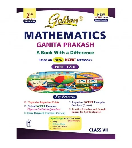 Go Math Class 7 Golden Guide Mathematics Class 7 Ganita Prakash Part I & II | 2026-27 ...
