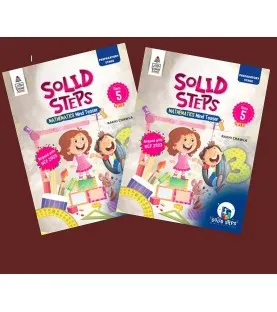 Solid Step Math Mind Teaser Book Part A and B for Class 5 | Latest Edition