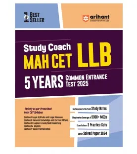 Arihant Maharashtra CLET Common Law Entrance Test for 5 Years Course book