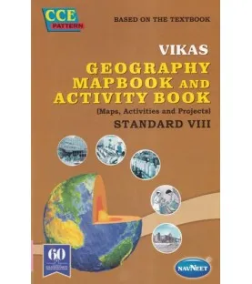 Vikas Geography Mapbook and activity Book Std 7 | Maharashtra State Board 