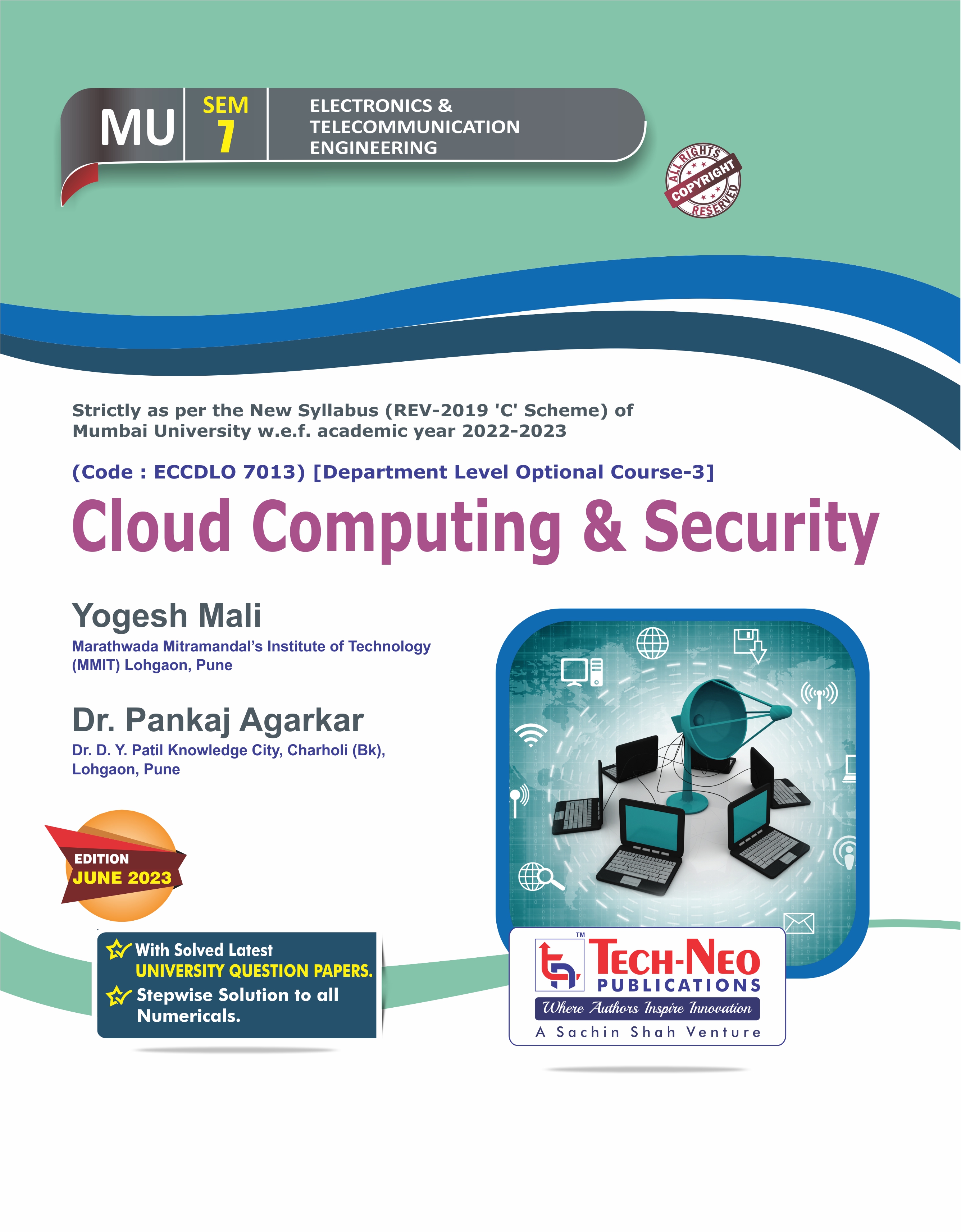 Cloud Computing and Security Sem 7 E&TC Engineering | Tech-Neo Publication | Mumbai University