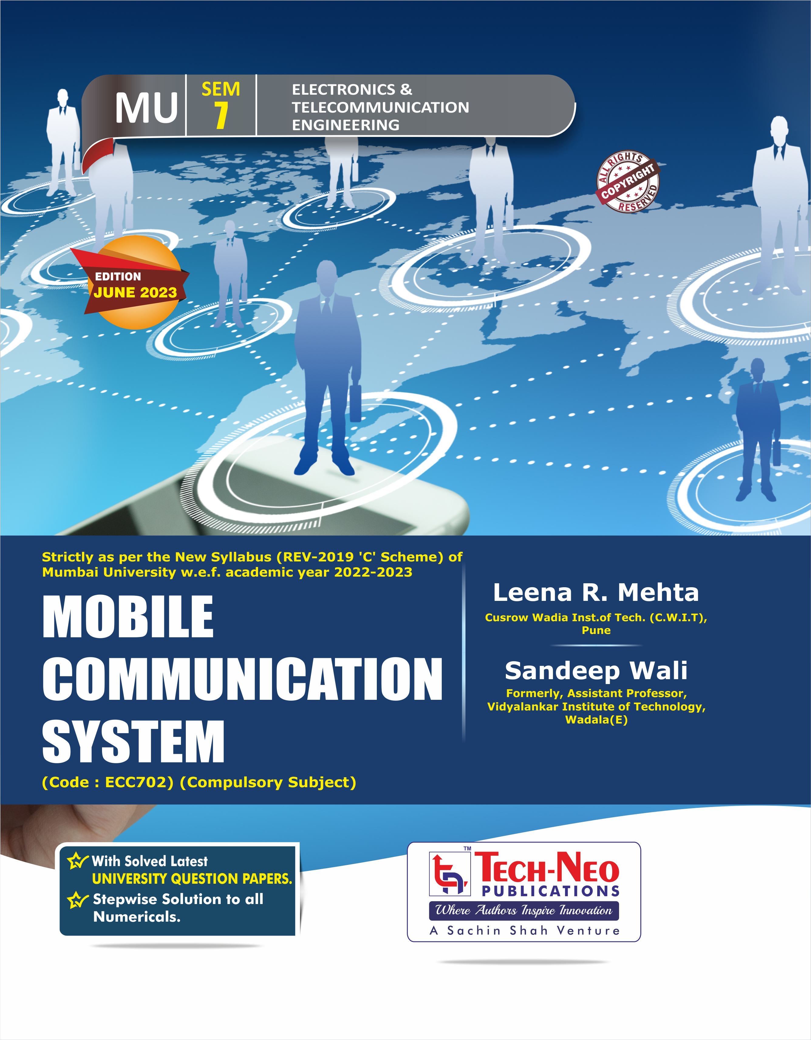 Mobile Communication System Sem 7 E&TC Engineering | Tech-Neo Publication | Mumbai University